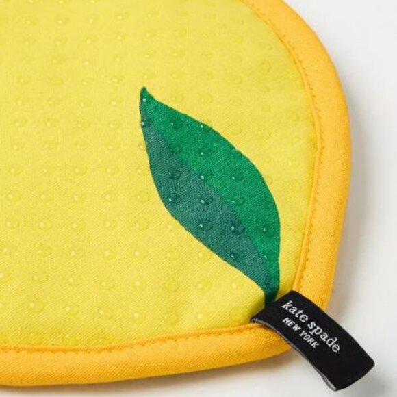 Lemon Party and Spring Gingham 100% Woven Cotton Canvas Pot Holder 2-Pack - Picture 2 of 6